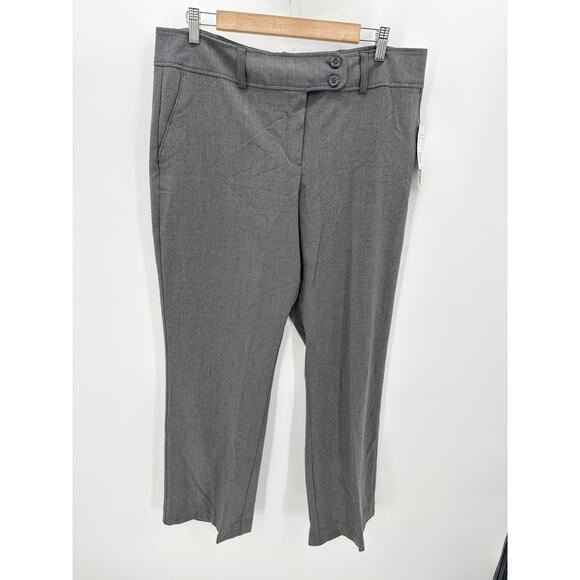 Briggs New York Grey Polyester Blend Dress Pants Women's Size 14 NWT - Picture 1 of 9